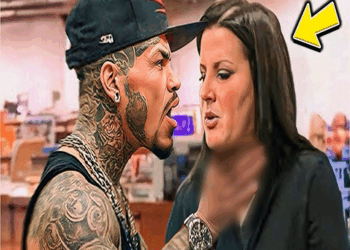 BREAKING NEWS: ASHLEY GOLD PUNC:HED LES GOLD ON THE FACE!